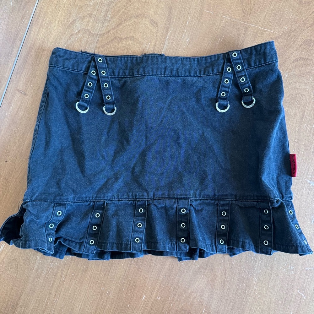 Vintage TRIPP NYC Pleated Skirt Size Small Denim Goth Y2K VTG Gothic 90s
